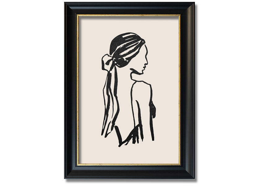 A beautifully framed print titled 'Woman Of Beauty', showcasing elegant artwork in a stylish frame, available in various colors.