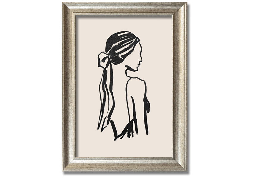 A beautifully framed print titled 'Woman Of Beauty', showcasing elegant artwork in a stylish frame, available in various colors.