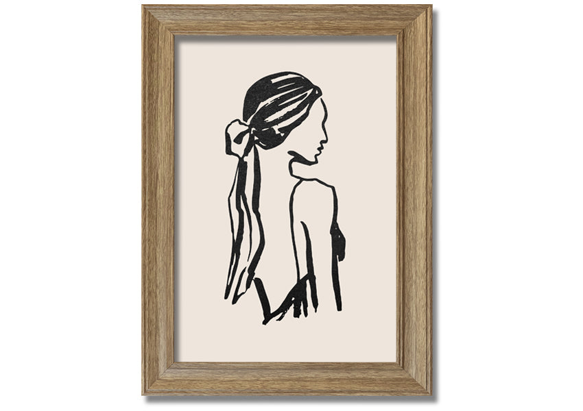 A beautifully framed print titled 'Woman Of Beauty', showcasing elegant artwork in a stylish frame, available in various colors.