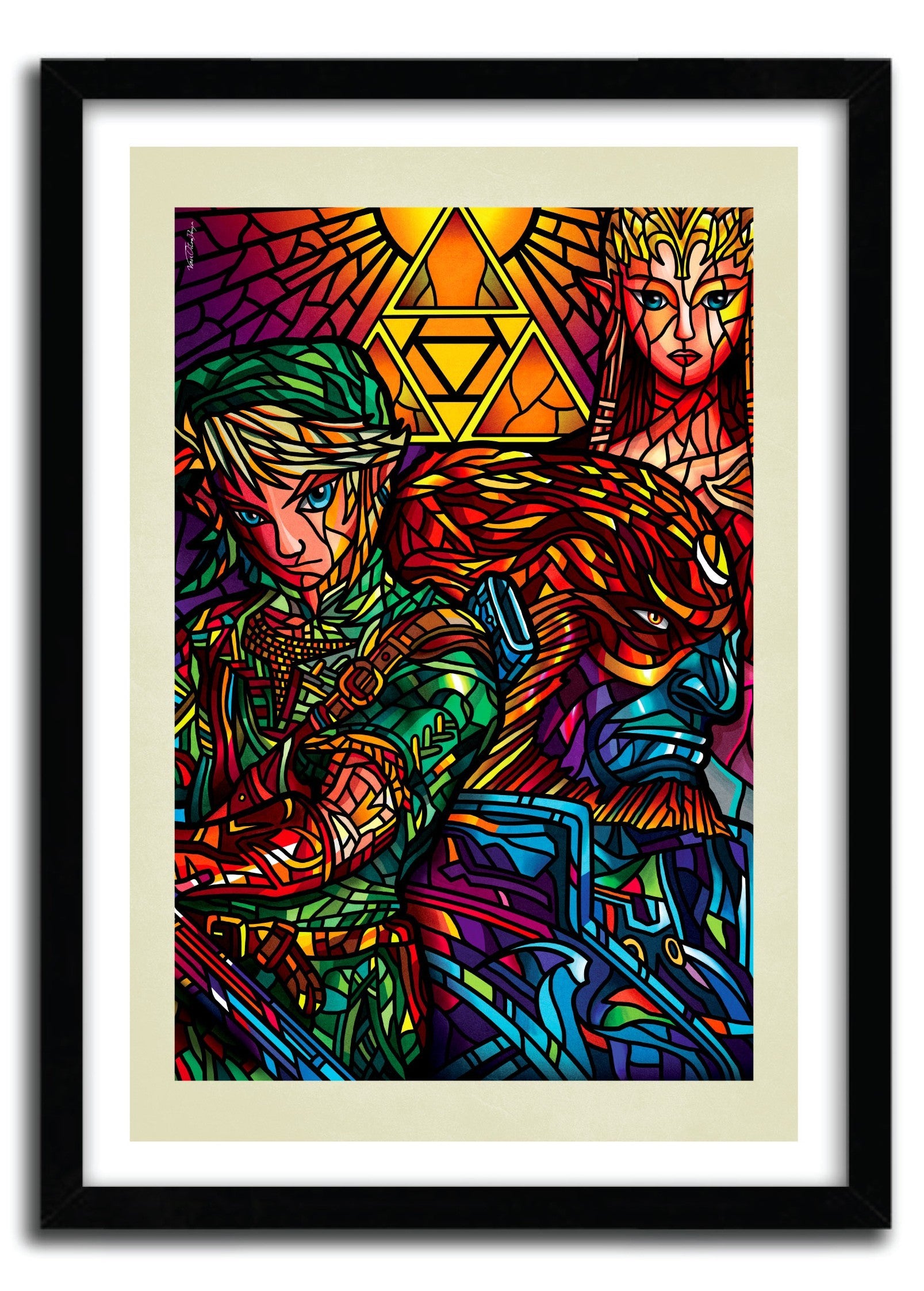 ZELDA by VAN ORTON art print on fine arts paper, showcasing vibrant colors and intricate design.