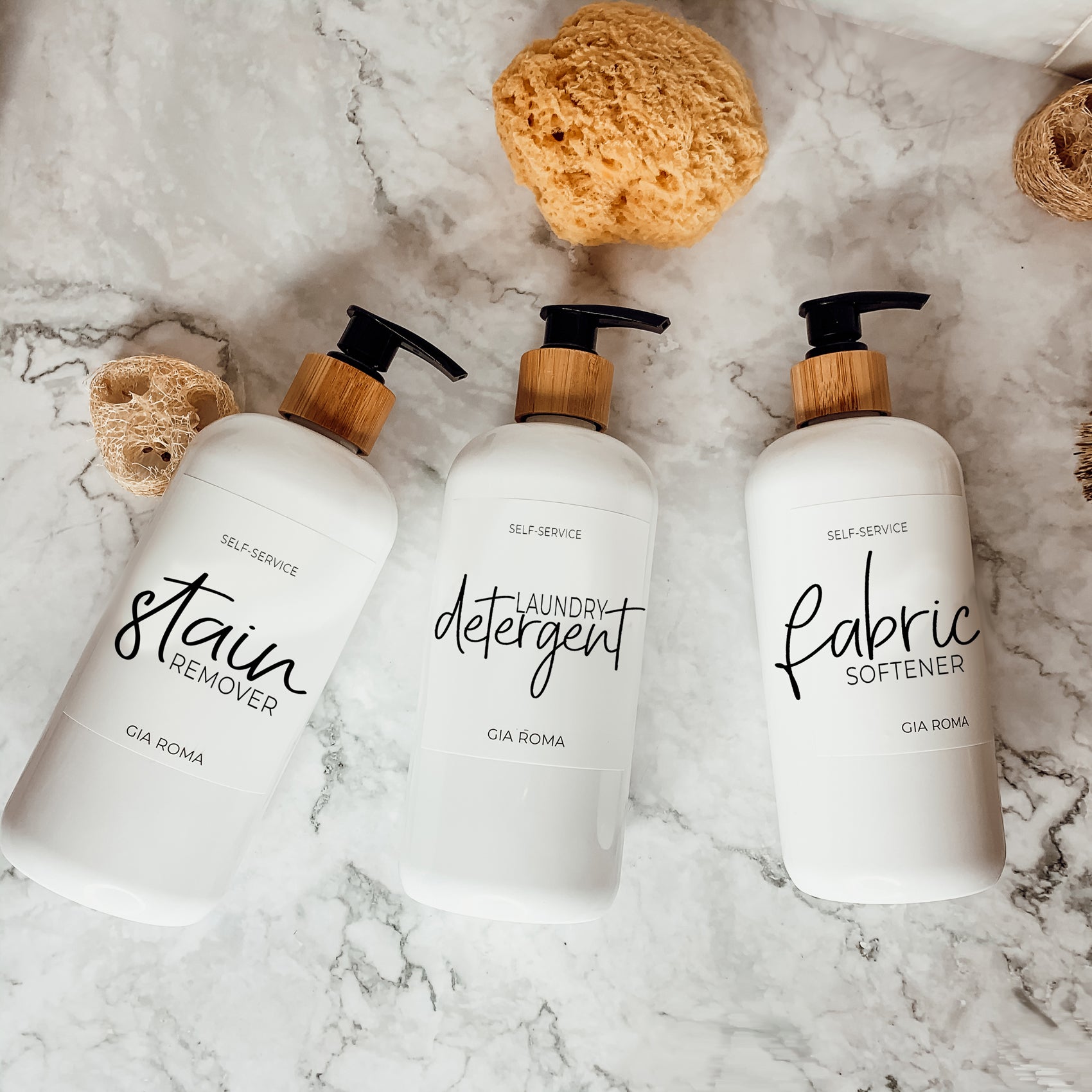 16oz White PET Bottle with customizable label and pump options, ideal for home decor and eco-friendly refills.