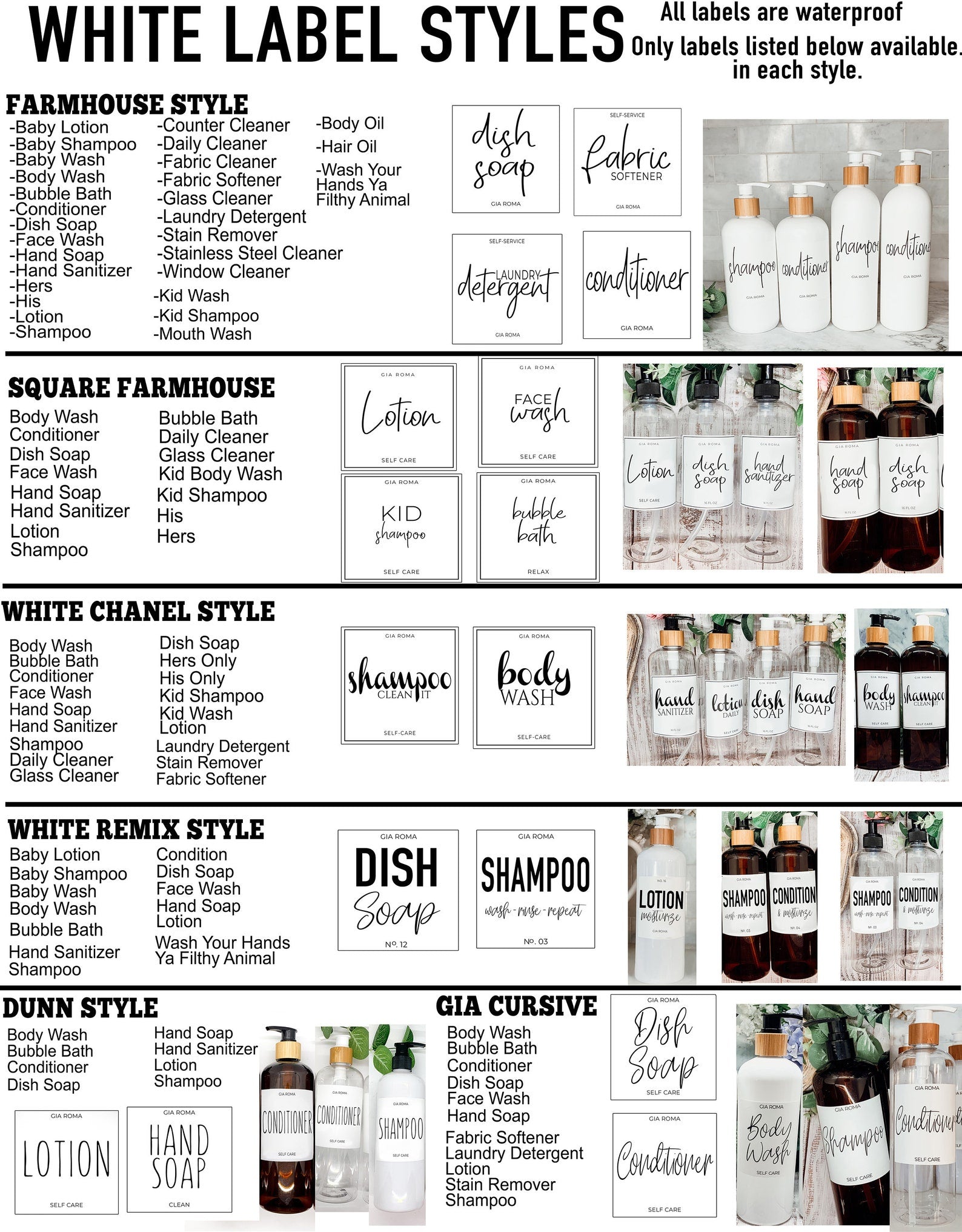 16oz White PET Bottle with customizable label and pump options, ideal for home decor and eco-friendly refills.