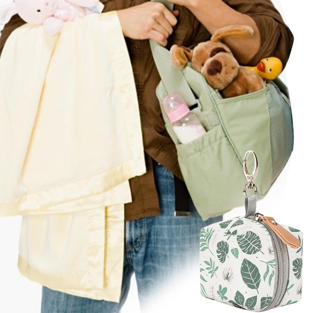 Baby Pacifier Holder Impervious Case featuring a sturdy zipper and stylish design, perfect for keeping pacifiers clean and secure.