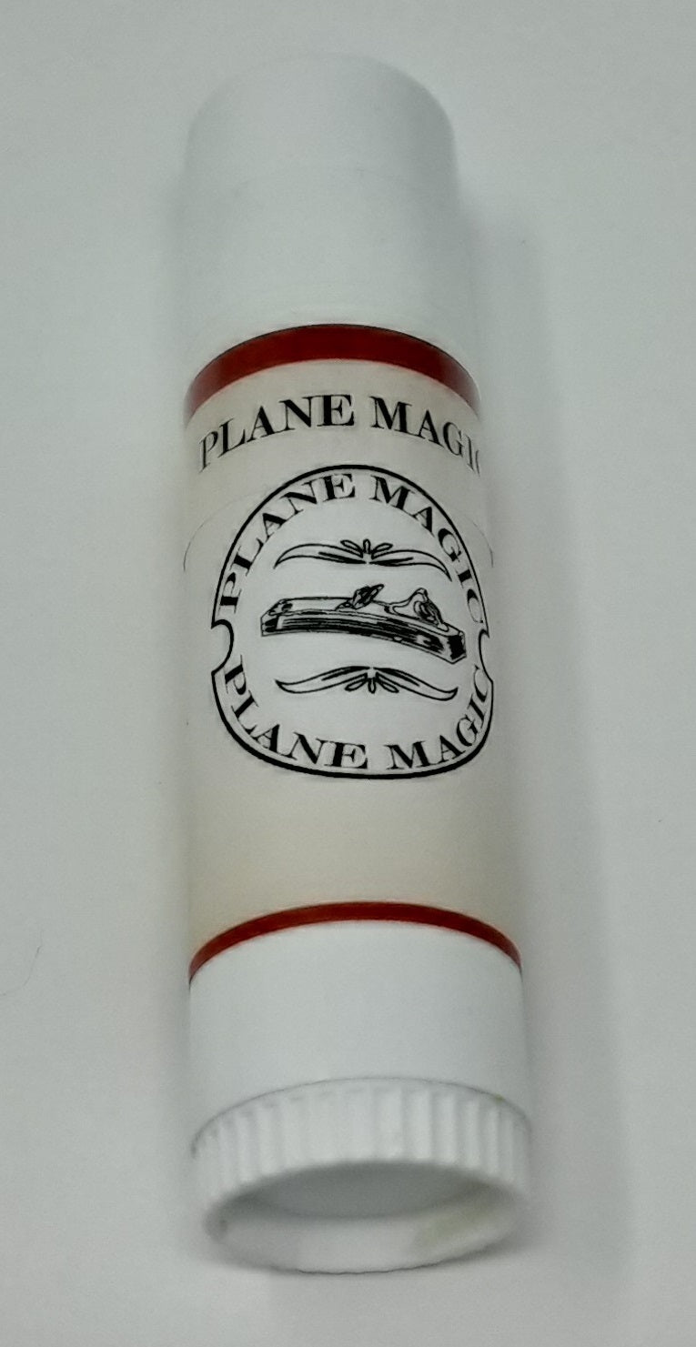 Pita's Plane Magic wax applicator stick designed for enhancing glide and rust resistance in woodworking planes.