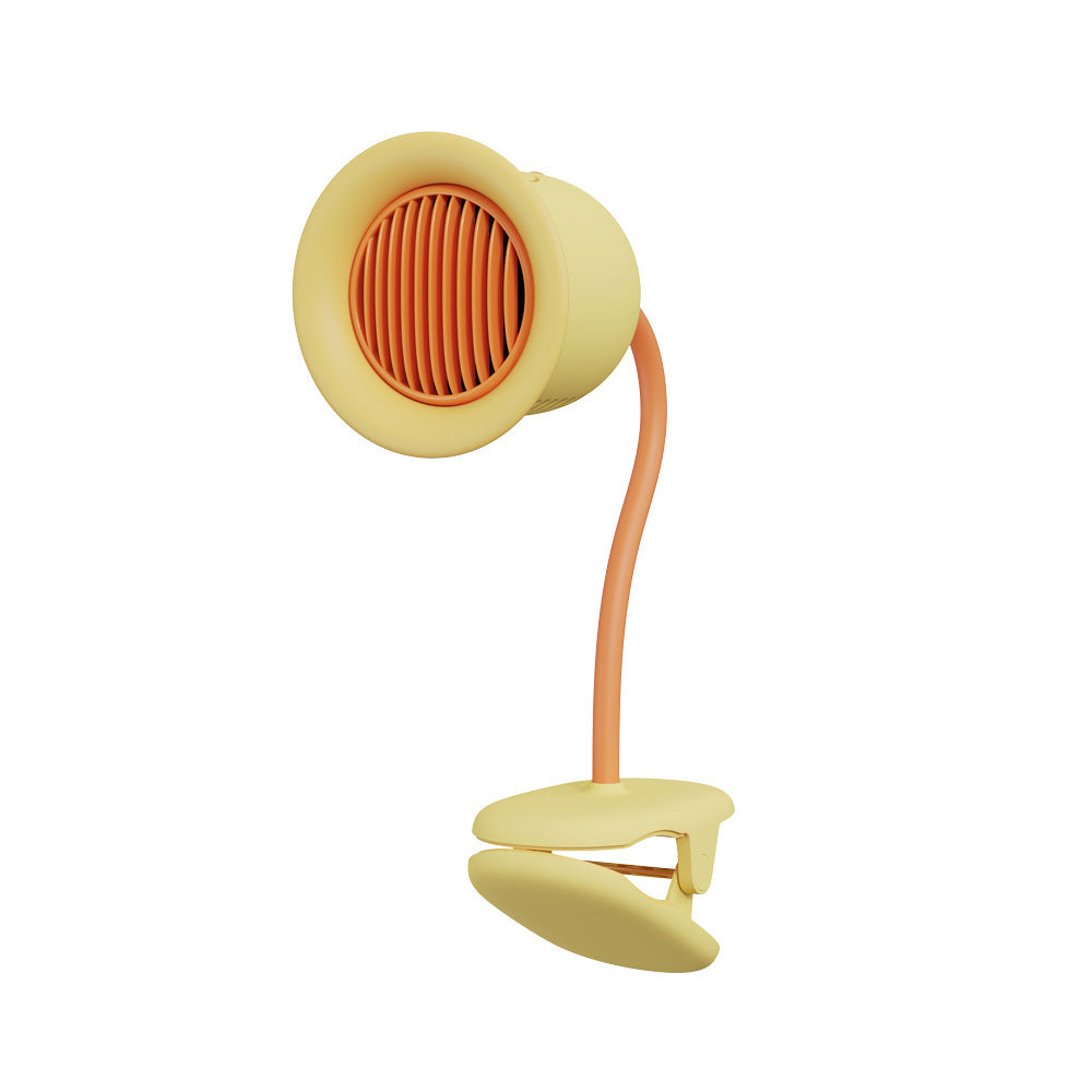 Sunward Flower Mosquito Repellent Clip Fan in a vibrant design, showcasing its clip-on feature and citronella functionality.