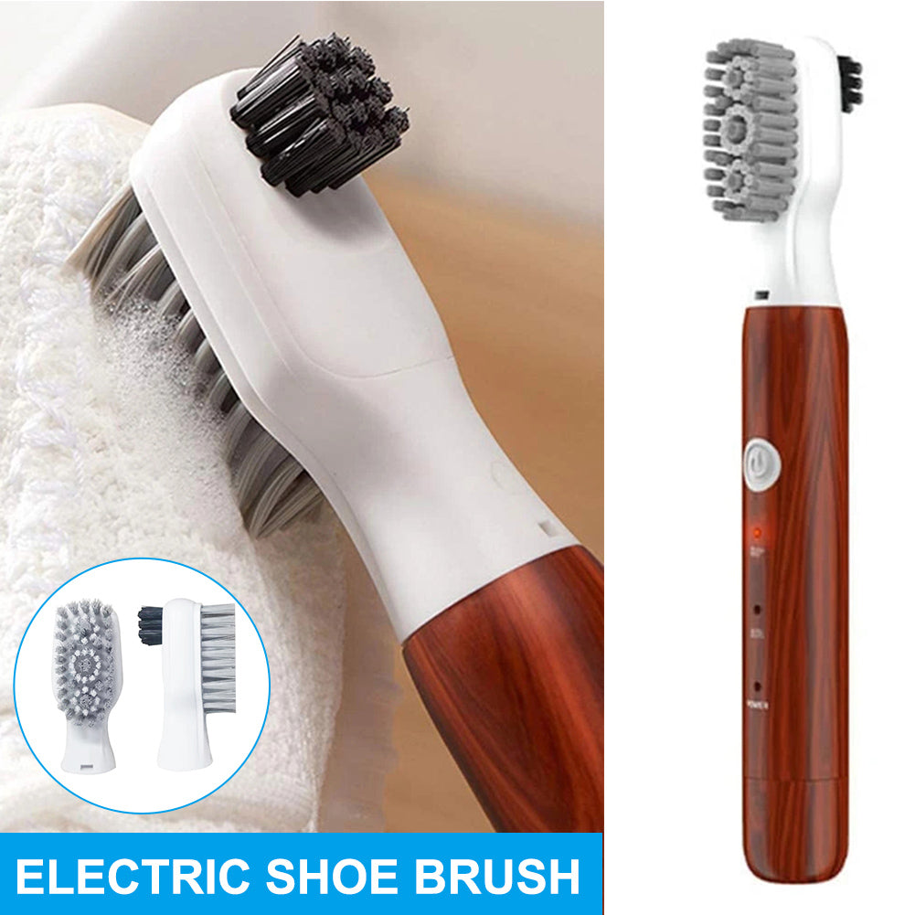 Vibration Shoe Brush with toothbrush grade bristles and waterproof design, ideal for cleaning sports shoes.