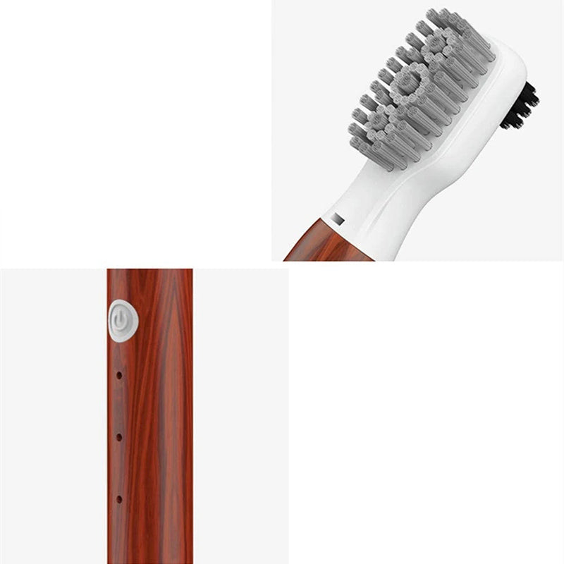 Vibration Shoe Brush with toothbrush grade bristles and waterproof design, ideal for cleaning sports shoes.