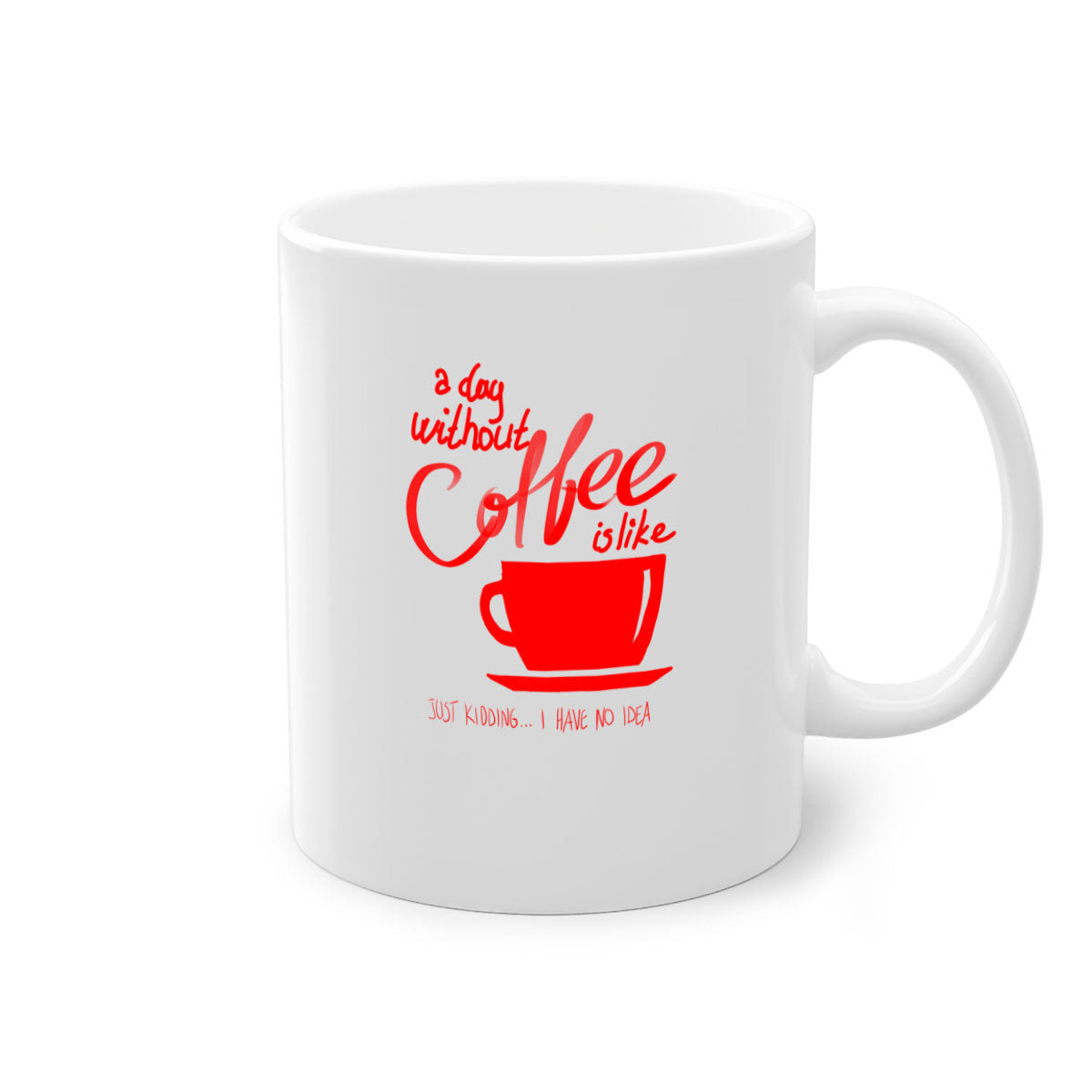 A stylish two-tone coffee mug with a glossy finish, featuring a colored handle and interior, available in multiple colors.