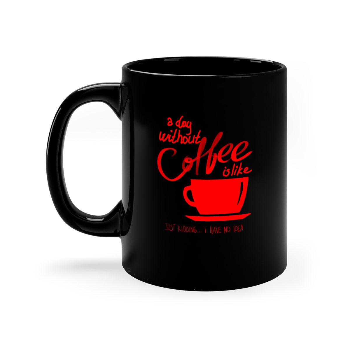 A stylish two-tone coffee mug with a glossy finish, featuring a colored handle and interior, available in multiple colors.