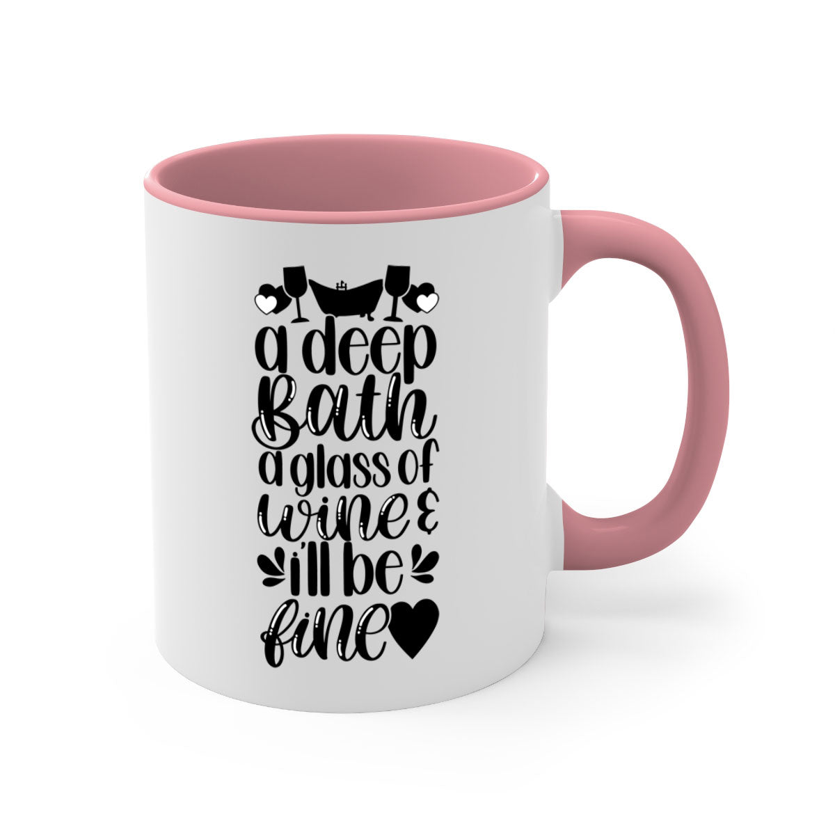 A stylish deep bath a glass 48# Mug in five vibrant colors with a glossy finish and easy-grip handle, perfect for coffee and tea.