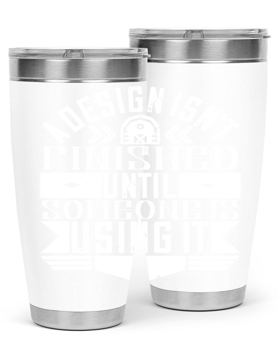 A stylish double wall vacuum stainless steel tumbler with copper lining, featuring a press-in drink-thru lid, perfect for hot and cold beverages.