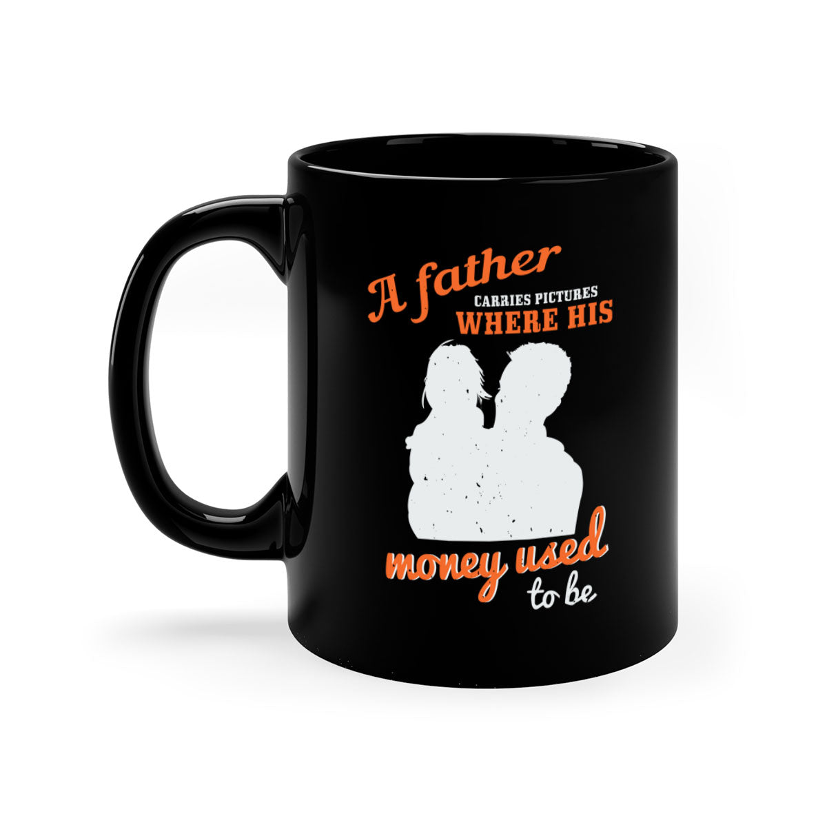 A stylish two-tone ceramic mug with a colored handle and glossy finish, perfect for coffee or tea, ideal for Father's Day gifts.