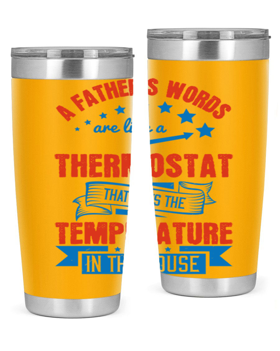 20oz and 30oz stainless steel tumblers with copper lining, featuring a press-in lid, designed to keep drinks hot or cold.