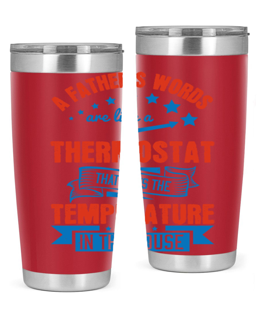 20oz and 30oz stainless steel tumblers with copper lining, featuring a press-in lid, designed to keep drinks hot or cold.