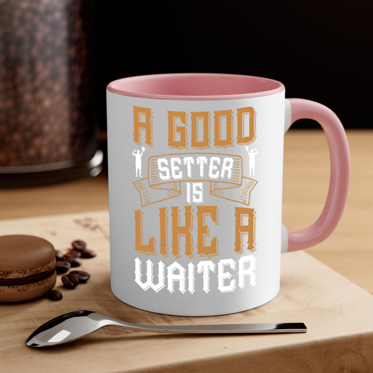 A stylish two-tone ceramic mug with a colored handle and glossy finish, perfect for coffee and tea lovers.