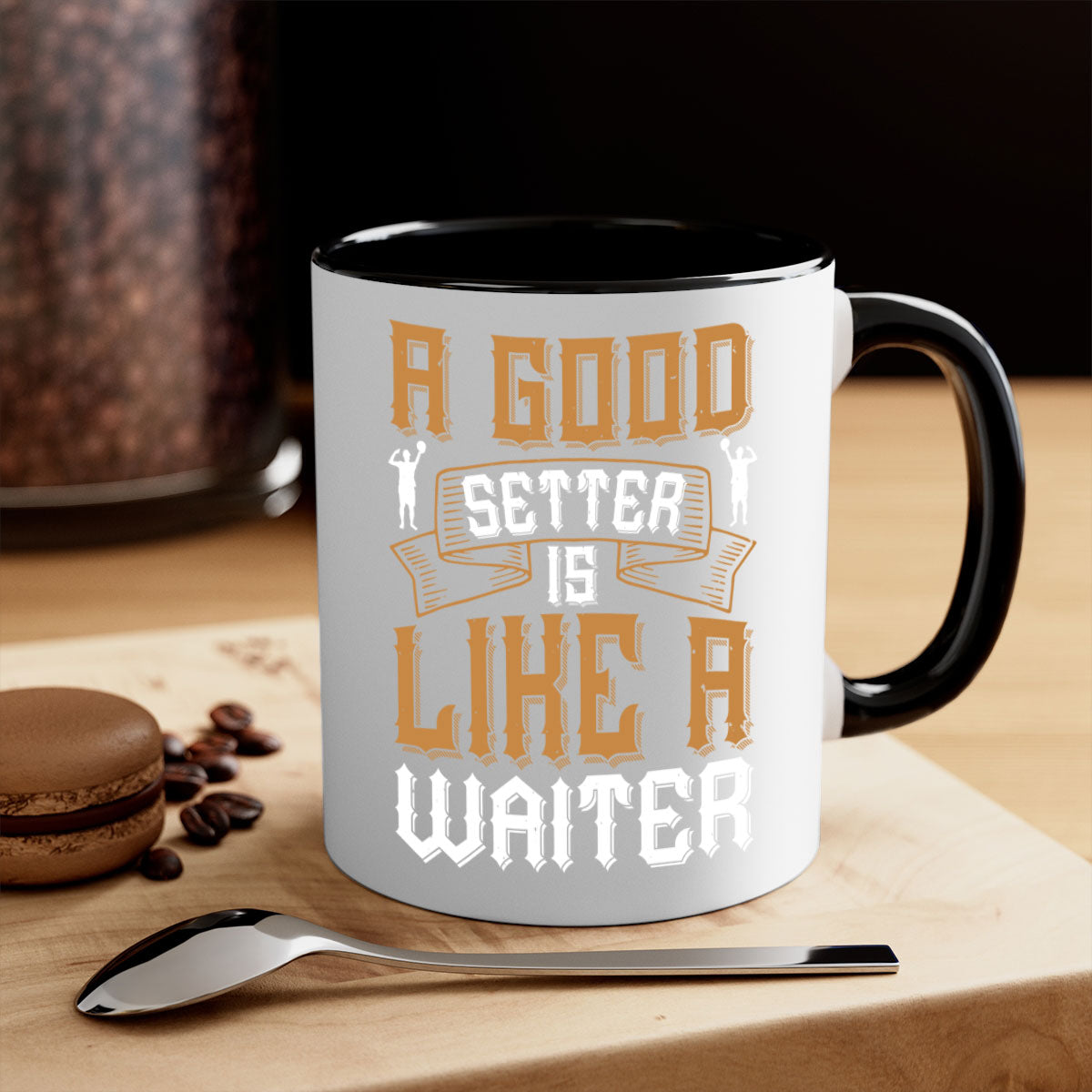 A stylish two-tone ceramic mug with a colored handle and glossy finish, perfect for coffee and tea lovers.