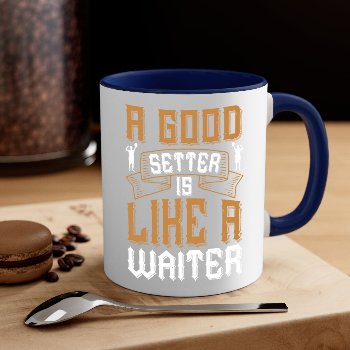 A stylish two-tone ceramic mug with a colored handle and glossy finish, perfect for coffee and tea lovers.