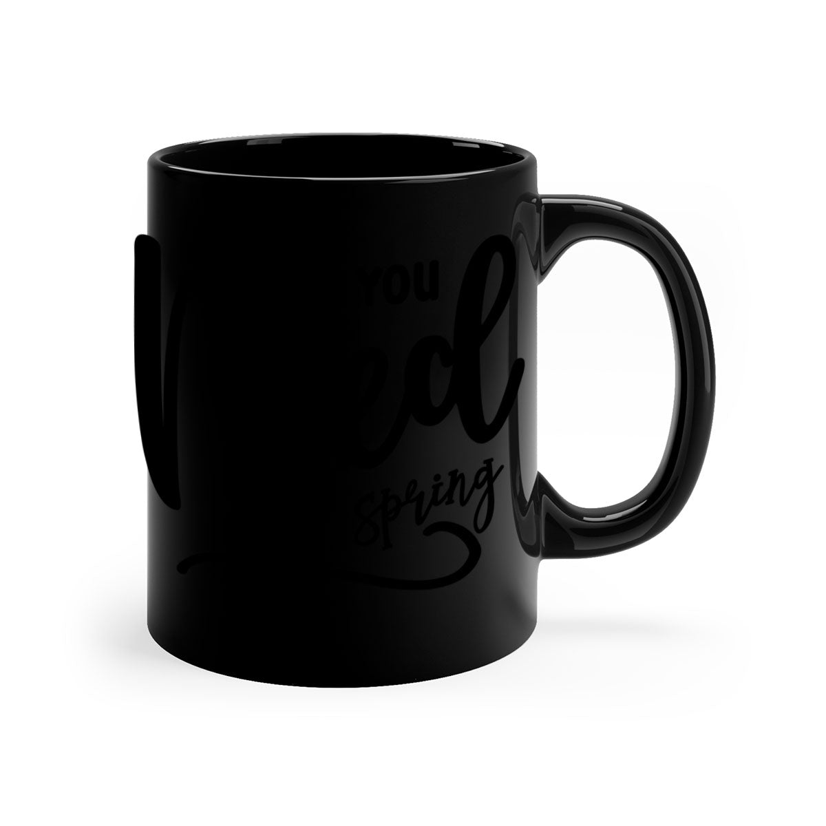 All You Need is Spring16# Mug featuring a two-tone design with a colored handle and glossy finish, available in multiple colors.