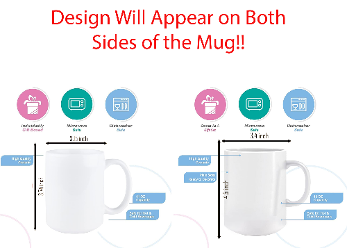 Alzheimer's Awareness Mug featuring a two-tone design with a colored handle and interior, available in multiple colors and sizes.