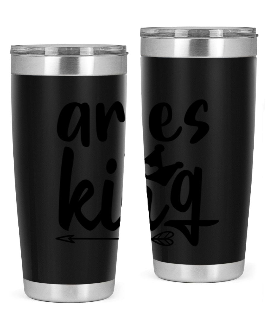 Aries King 108# Tumbler, a stylish 20oz double wall vacuum stainless steel tumbler with a copper lining and a drink-thru lid.