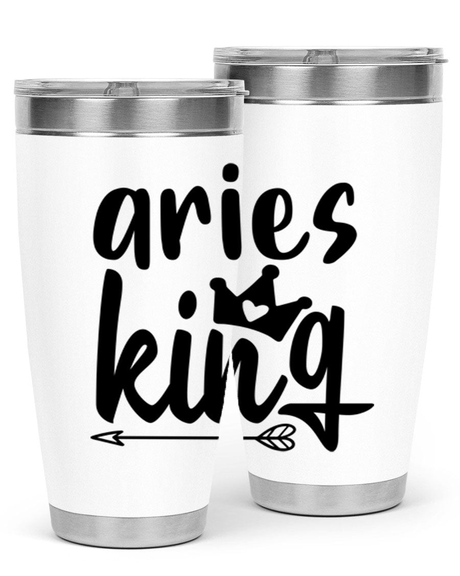 Aries King 108# Tumbler, a stylish 20oz double wall vacuum stainless steel tumbler with a copper lining and a drink-thru lid.