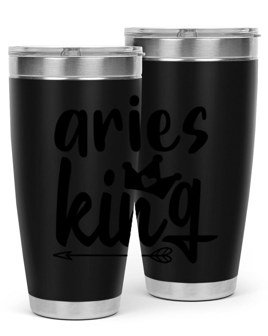 Aries King 108# Tumbler, a stylish 20oz double wall vacuum stainless steel tumbler with a copper lining and a drink-thru lid.