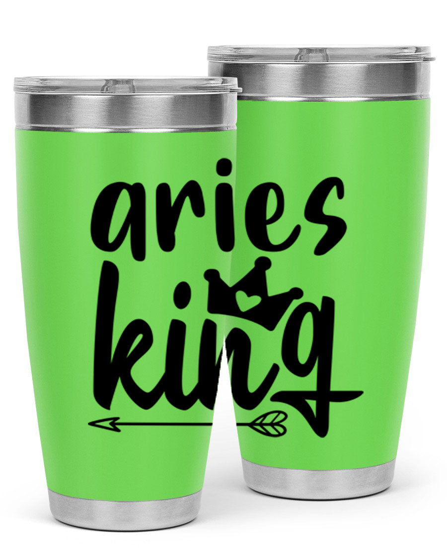 Aries King 108# Tumbler, a stylish 20oz double wall vacuum stainless steel tumbler with a copper lining and a drink-thru lid.