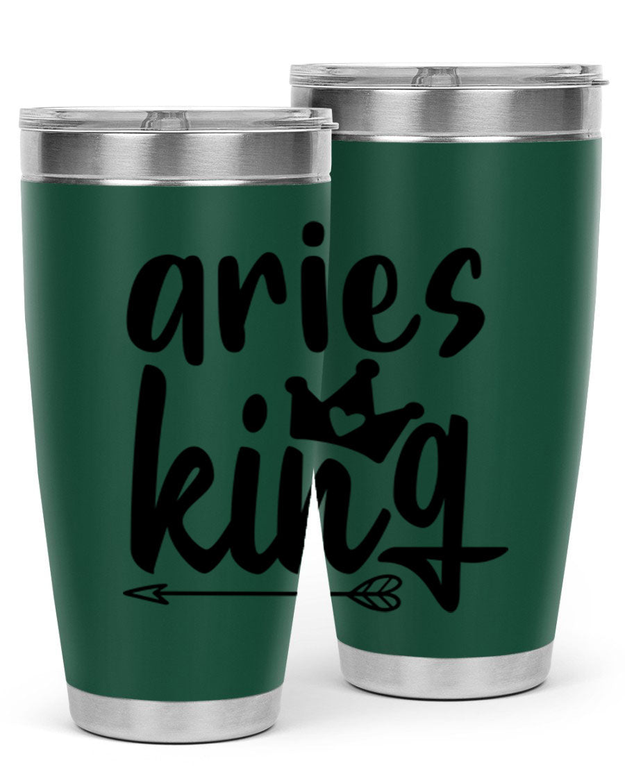 Aries King 108# Tumbler, a stylish 20oz double wall vacuum stainless steel tumbler with a copper lining and a drink-thru lid.