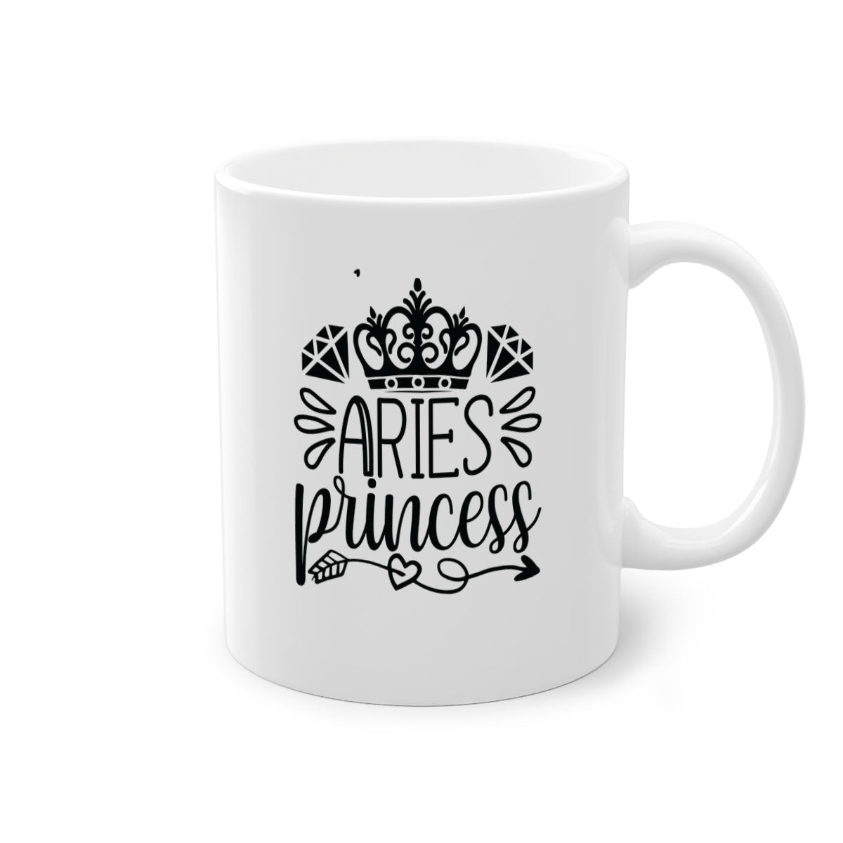 Aries princess 114# Mug featuring a two-tone design with a colored handle and interior, available in multiple colors and sizes.