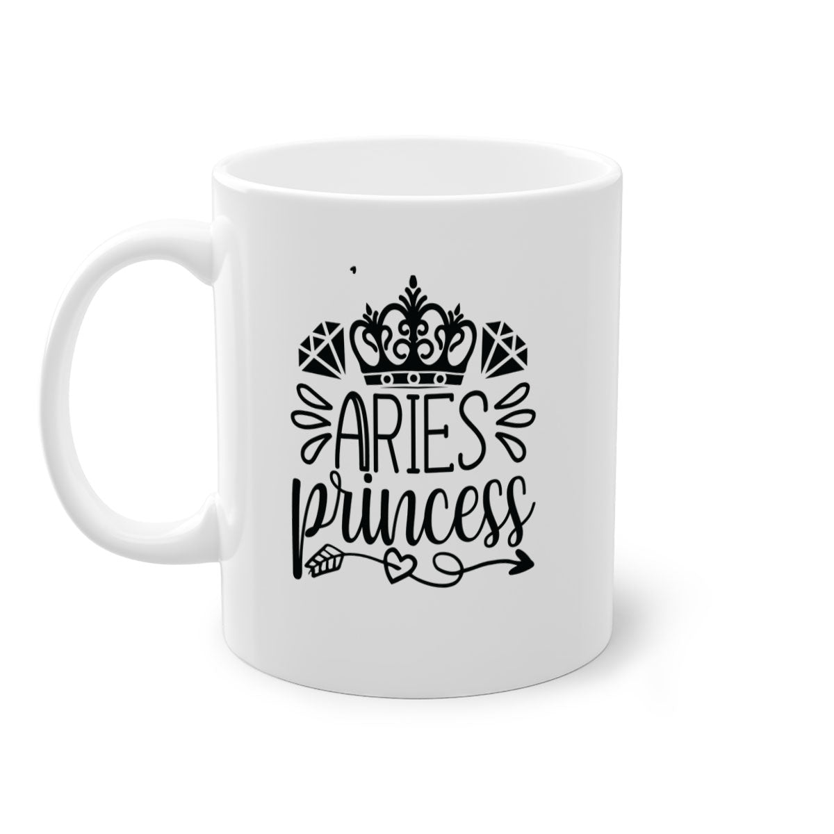 Aries princess 114# Mug featuring a two-tone design with a colored handle and interior, available in multiple colors and sizes.