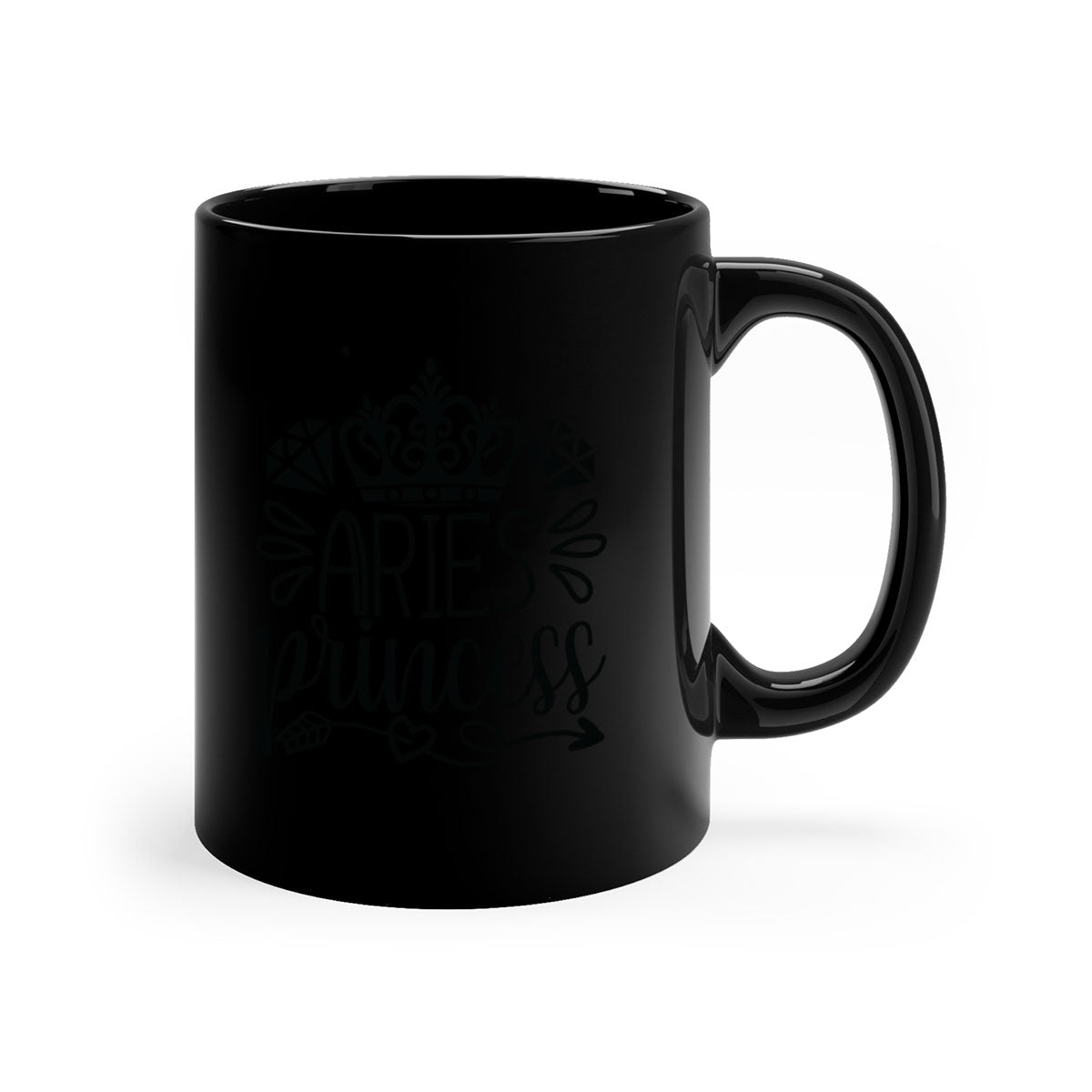 Aries princess 114# Mug featuring a two-tone design with a colored handle and interior, available in multiple colors and sizes.