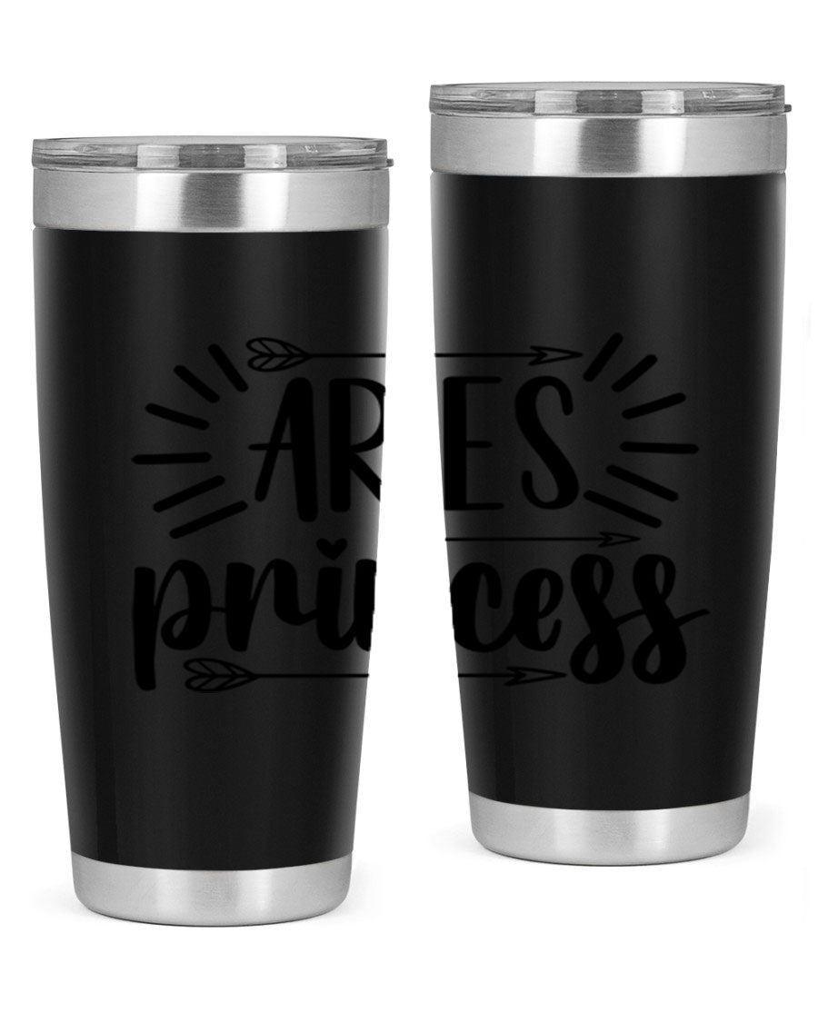 Aries Princess 115# Tumbler, a stylish 20oz stainless steel drinkware with a vibrant design, perfect for keeping beverages hot or cold.