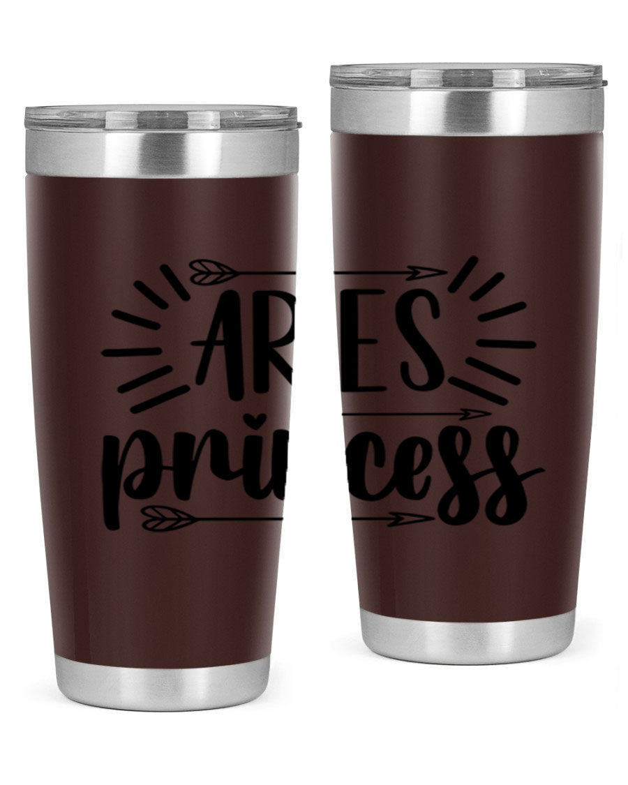 Aries Princess 115# Tumbler, a stylish 20oz stainless steel drinkware with a vibrant design, perfect for keeping beverages hot or cold.