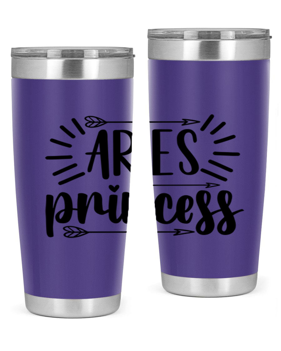 Aries Princess 115# Tumbler, a stylish 20oz stainless steel drinkware with a vibrant design, perfect for keeping beverages hot or cold.