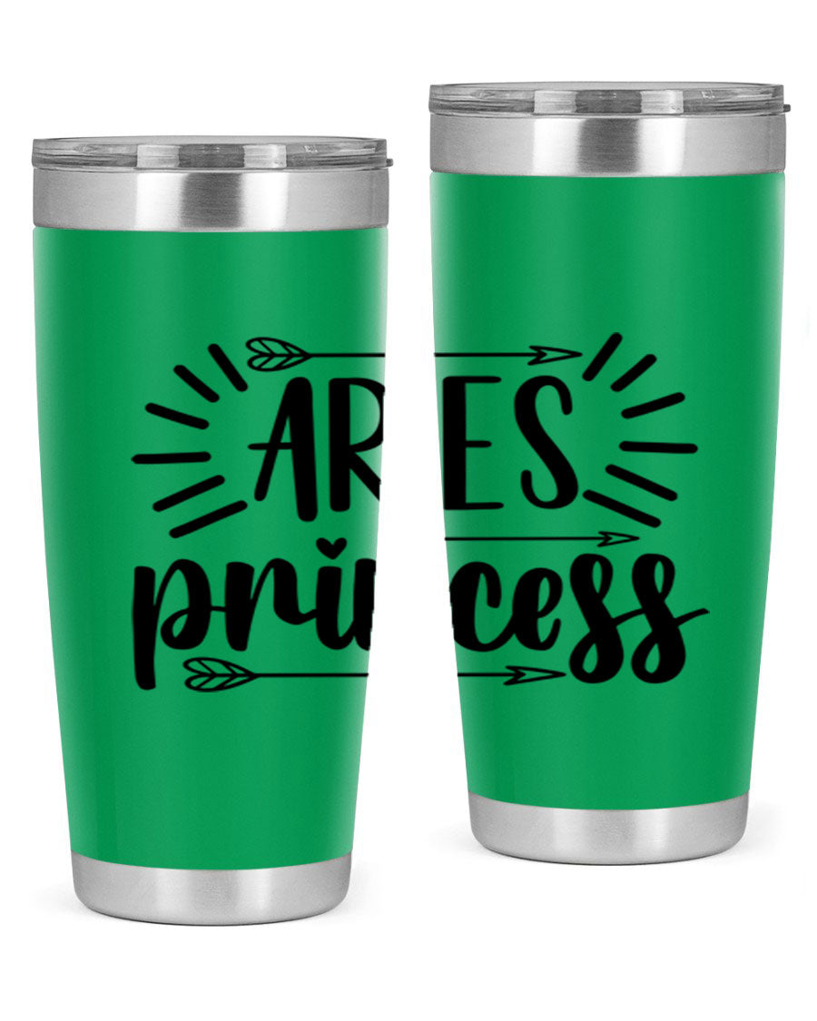 Aries Princess 115# Tumbler, a stylish 20oz stainless steel drinkware with a vibrant design, perfect for keeping beverages hot or cold.