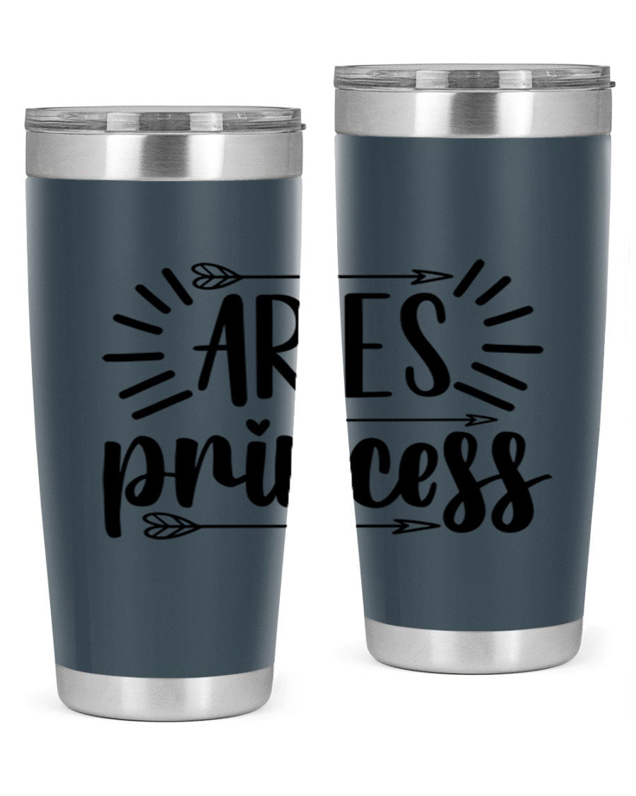 Aries Princess 115# Tumbler, a stylish 20oz stainless steel drinkware with a vibrant design, perfect for keeping beverages hot or cold.