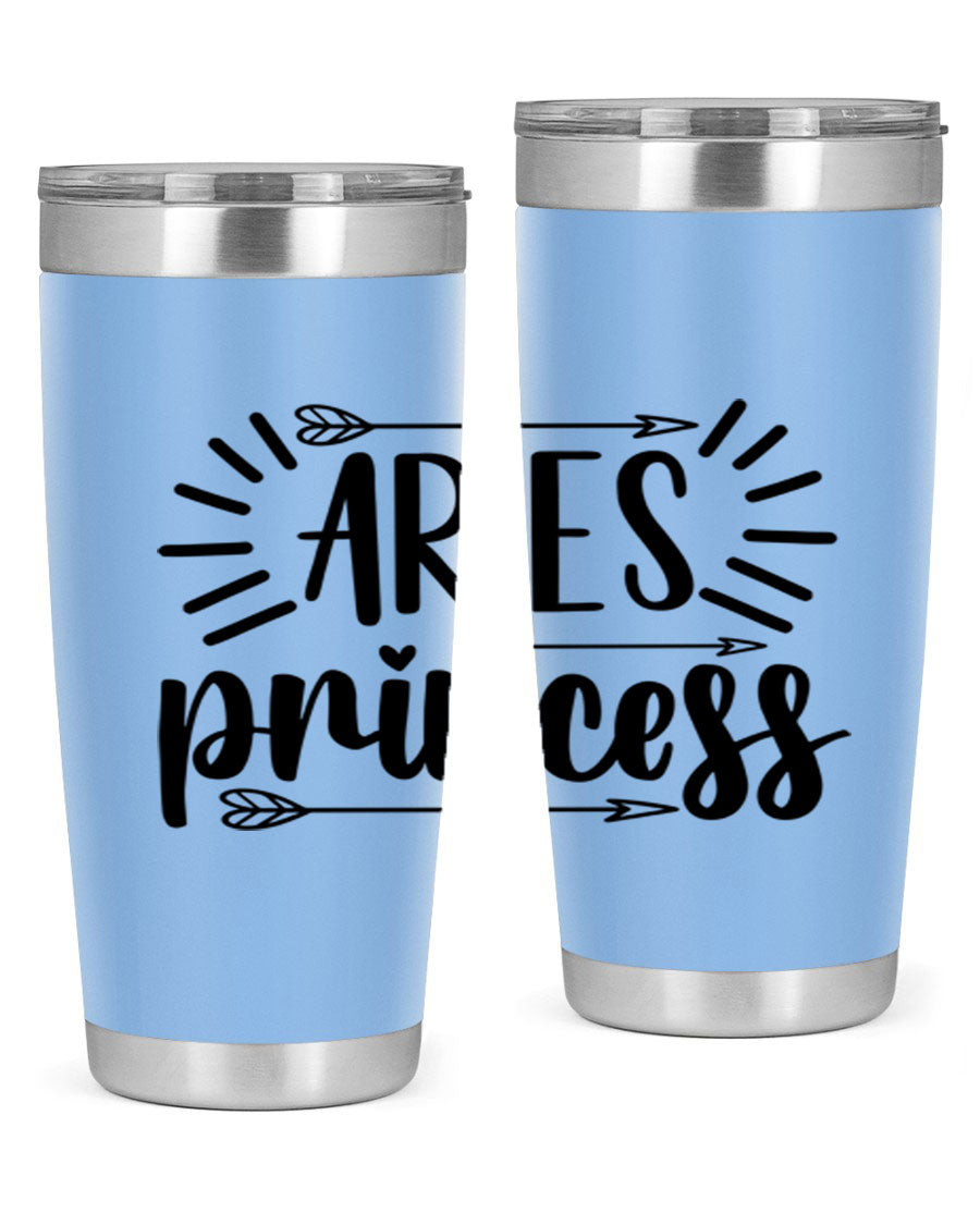 Aries Princess 115# Tumbler, a stylish 20oz stainless steel drinkware with a vibrant design, perfect for keeping beverages hot or cold.