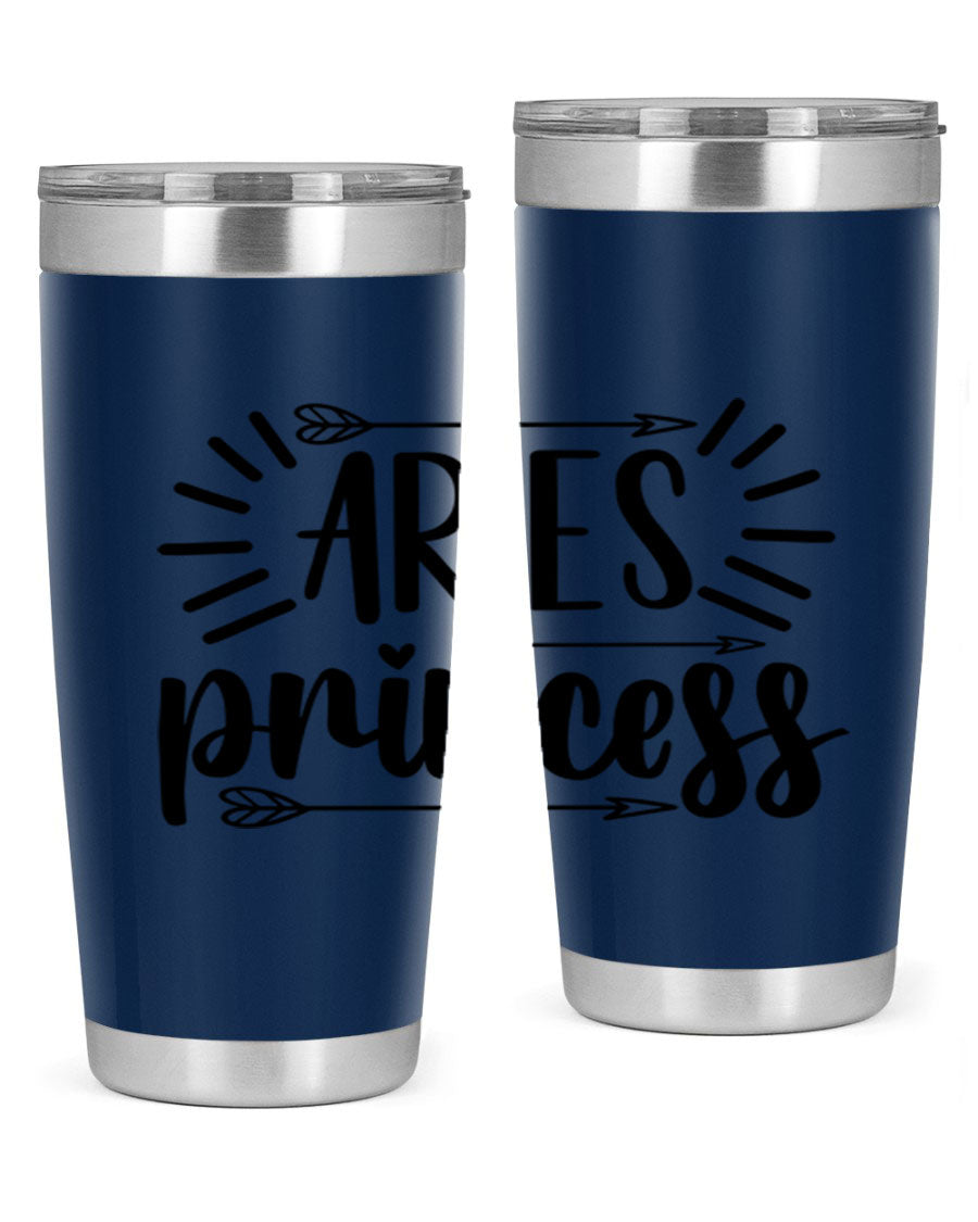 Aries Princess 115# Tumbler, a stylish 20oz stainless steel drinkware with a vibrant design, perfect for keeping beverages hot or cold.