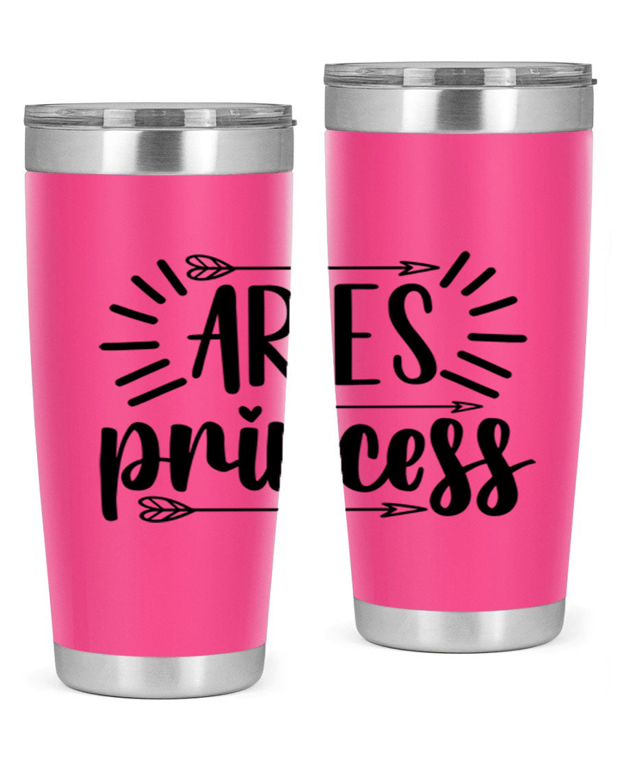 Aries Princess 115# Tumbler, a stylish 20oz stainless steel drinkware with a vibrant design, perfect for keeping beverages hot or cold.