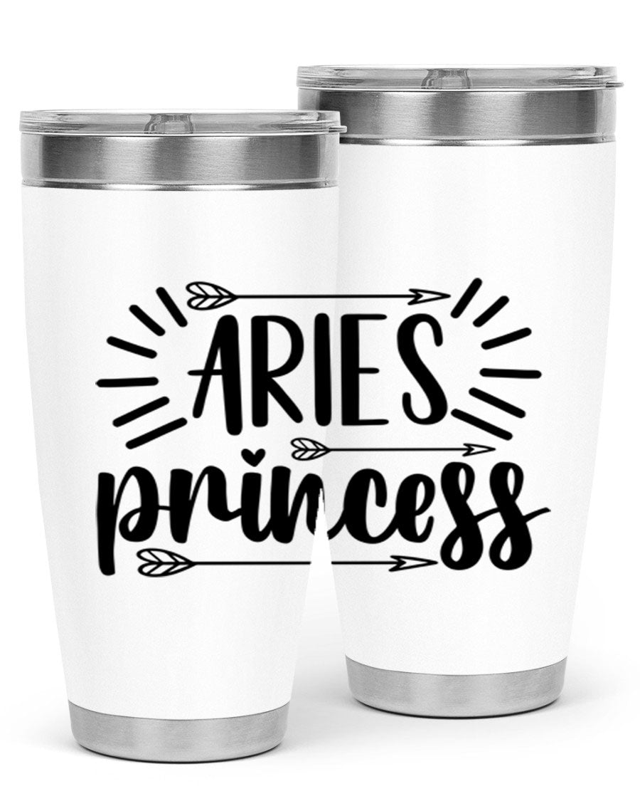 Aries Princess 115# Tumbler, a stylish 20oz stainless steel drinkware with a vibrant design, perfect for keeping beverages hot or cold.