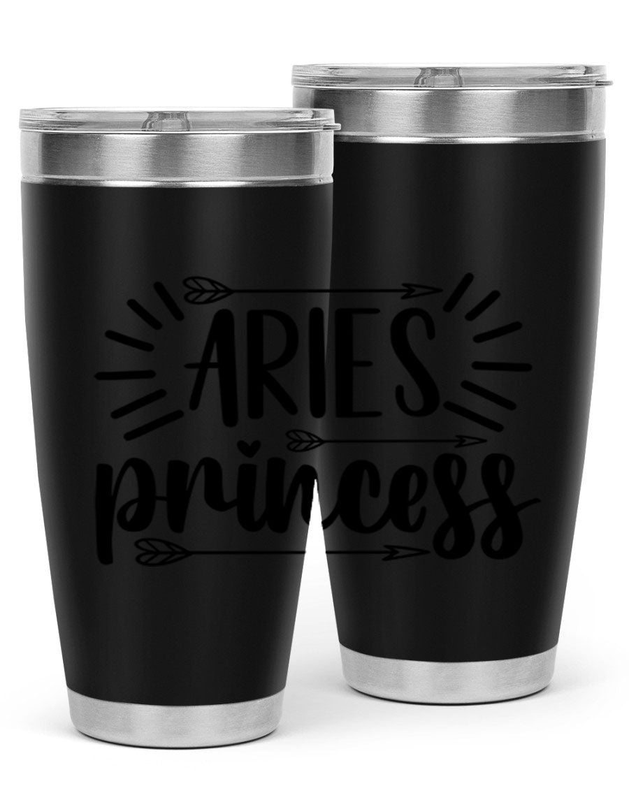 Aries Princess 115# Tumbler, a stylish 20oz stainless steel drinkware with a vibrant design, perfect for keeping beverages hot or cold.