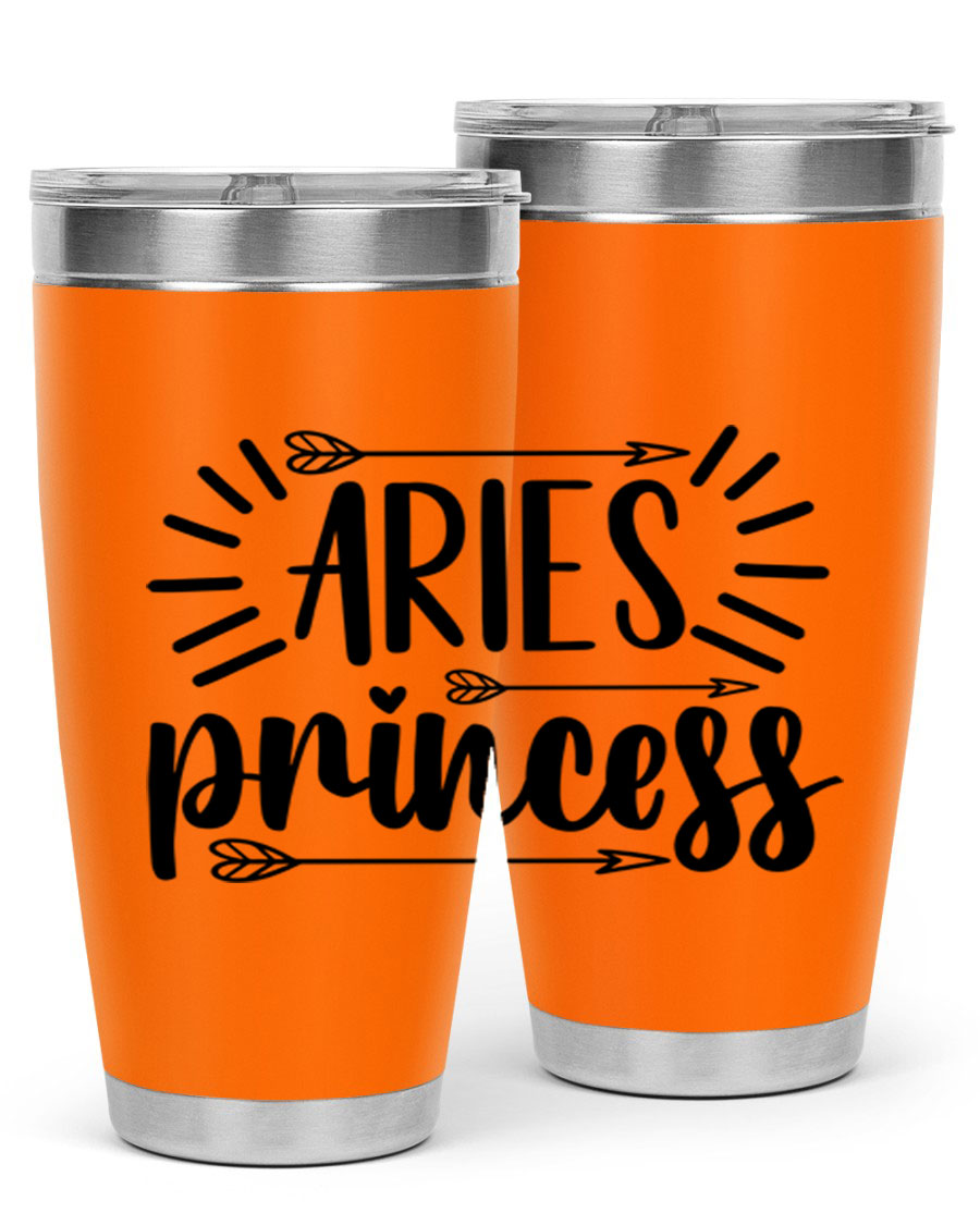 Aries Princess 115# Tumbler, a stylish 20oz stainless steel drinkware with a vibrant design, perfect for keeping beverages hot or cold.