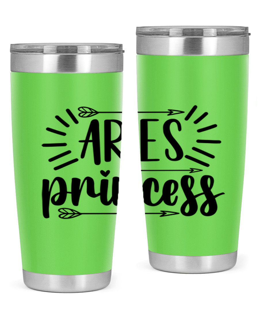 Aries Princess 115# Tumbler, a stylish 20oz stainless steel drinkware with a vibrant design, perfect for keeping beverages hot or cold.