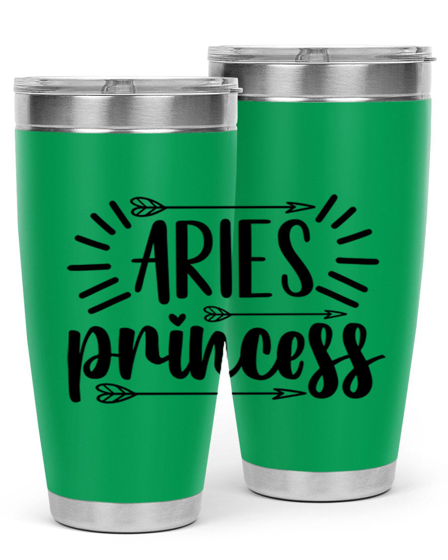 Aries Princess 115# Tumbler, a stylish 20oz stainless steel drinkware with a vibrant design, perfect for keeping beverages hot or cold.