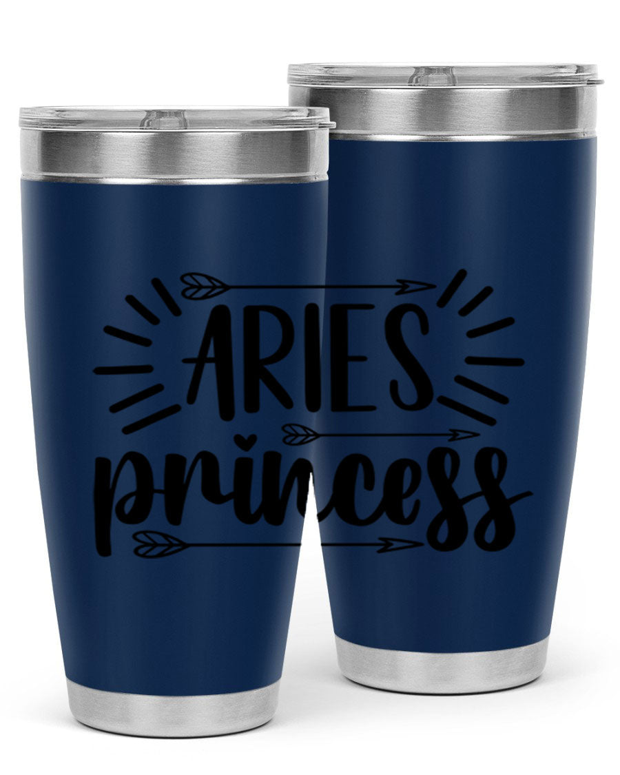 Aries Princess 115# Tumbler, a stylish 20oz stainless steel drinkware with a vibrant design, perfect for keeping beverages hot or cold.