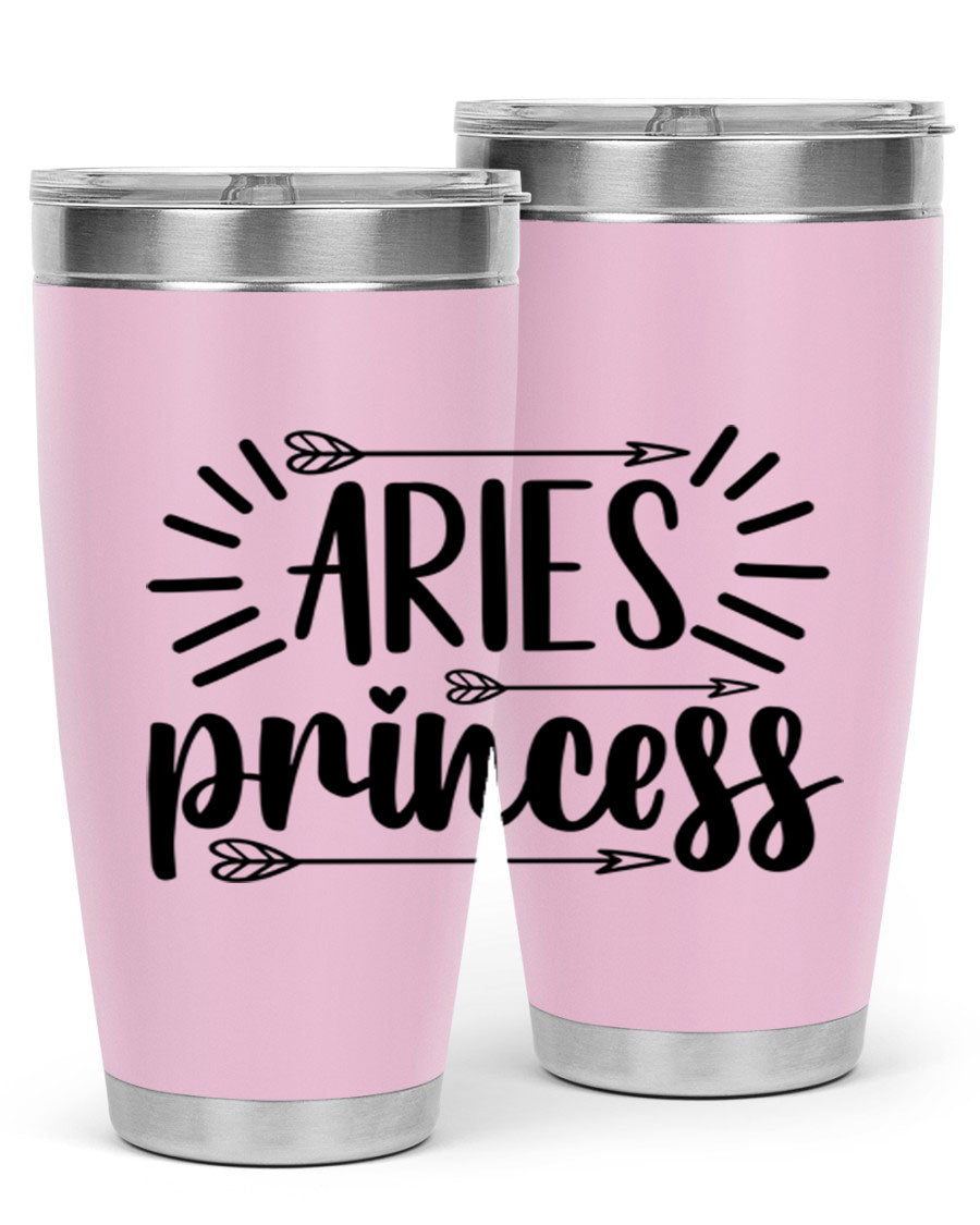 Aries Princess 115# Tumbler, a stylish 20oz stainless steel drinkware with a vibrant design, perfect for keeping beverages hot or cold.