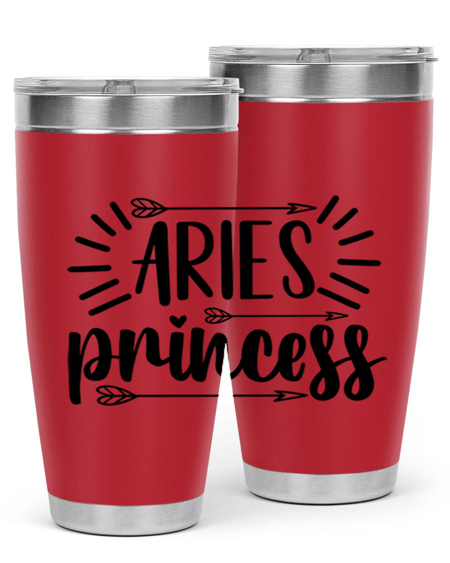 Aries Princess 115# Tumbler, a stylish 20oz stainless steel drinkware with a vibrant design, perfect for keeping beverages hot or cold.