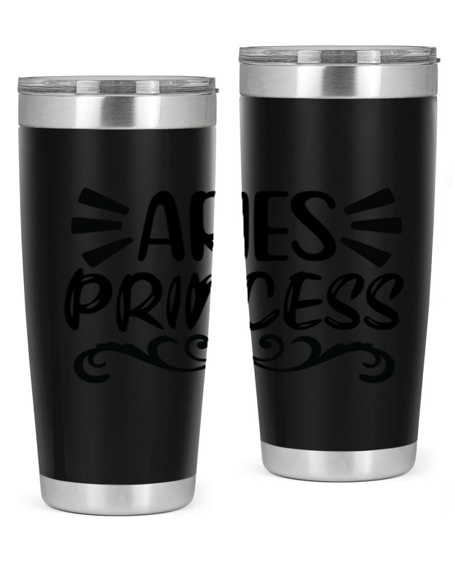 Aries Princess 117# 20oz Tumbler featuring double wall vacuum insulation and a stylish design, perfect for hot and cold beverages.