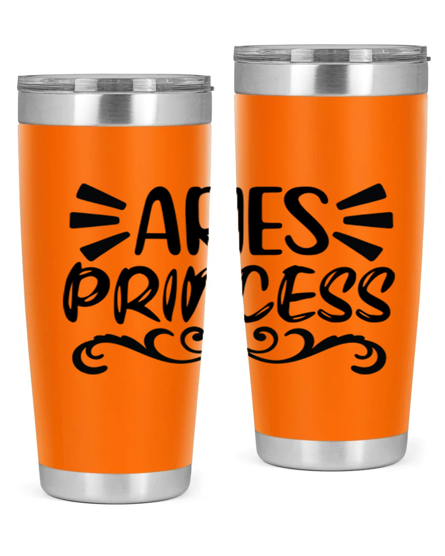 Aries Princess 117# 20oz Tumbler featuring double wall vacuum insulation and a stylish design, perfect for hot and cold beverages.