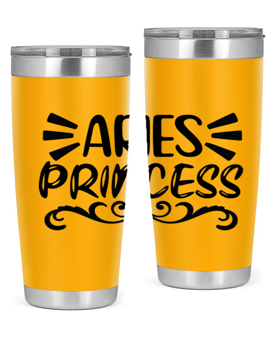 Aries Princess 117# 20oz Tumbler featuring double wall vacuum insulation and a stylish design, perfect for hot and cold beverages.